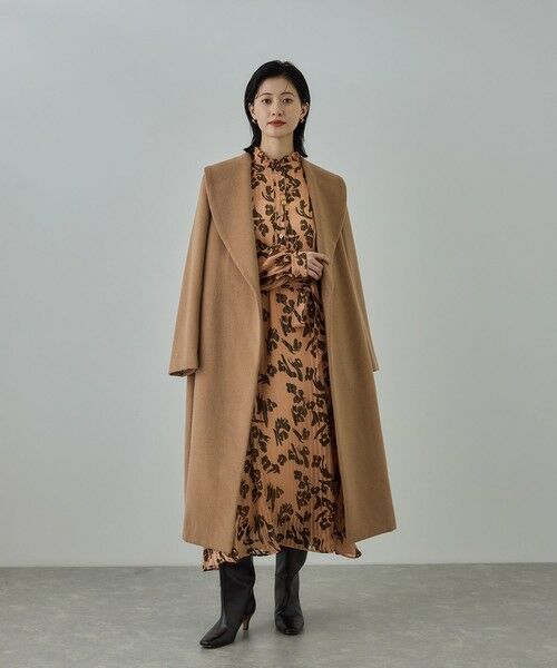 ROPE' / ロペ その他アウター | プレミアムカシミヤ ショールカラーコート【25AW】 | 詳細8