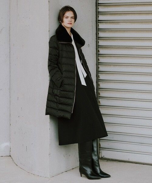 ROPE' / ロペ ダウンジャケット・ベスト | サテンロング丈ダウンコート/イージーケア | 詳細1