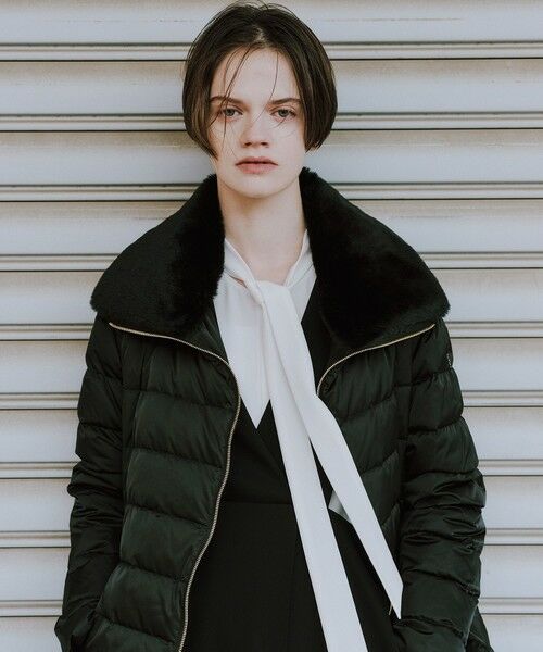 ROPE' / ロペ ダウンジャケット・ベスト | サテンロング丈ダウンコート/イージーケア | 詳細2