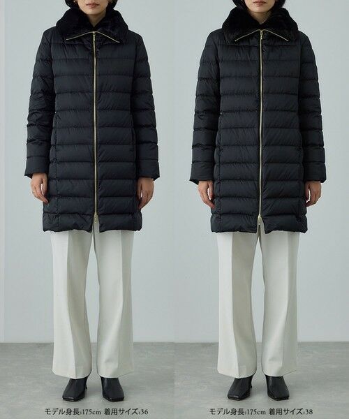 ROPE' / ロペ ダウンジャケット・ベスト | サテンロング丈ダウンコート/イージーケア | 詳細3