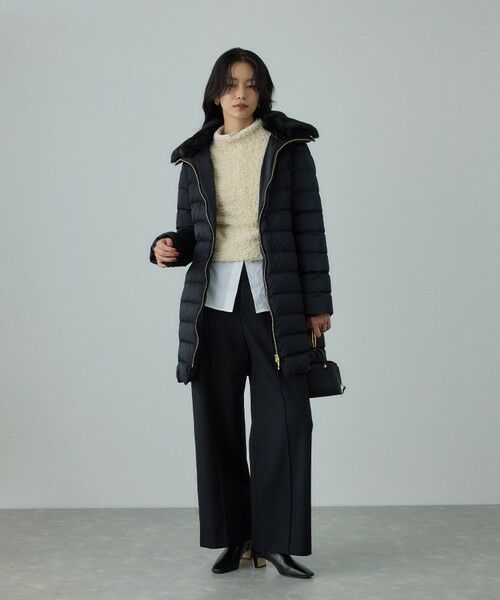 ROPE' / ロペ ダウンジャケット・ベスト | サテンロング丈ダウンコート/イージーケア | 詳細3