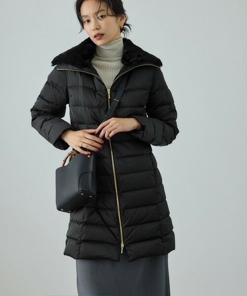 ROPE' / ロペ ダウンジャケット・ベスト | サテンロング丈ダウンコート/イージーケア | 詳細6