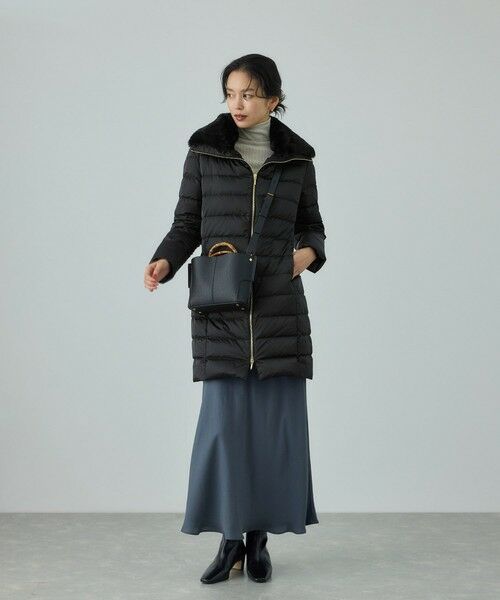 ROPE' / ロペ ダウンジャケット・ベスト | サテンロング丈ダウンコート/イージーケア | 詳細8