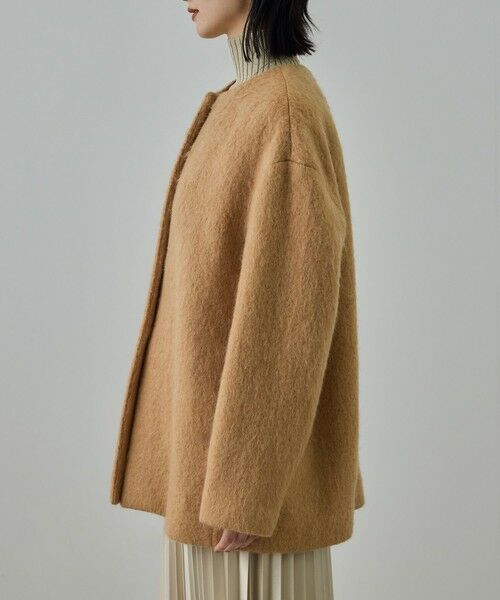 ROPE' / ロペ その他アウター | ウールモヘヤノーカラーミドル丈コート | 詳細10
