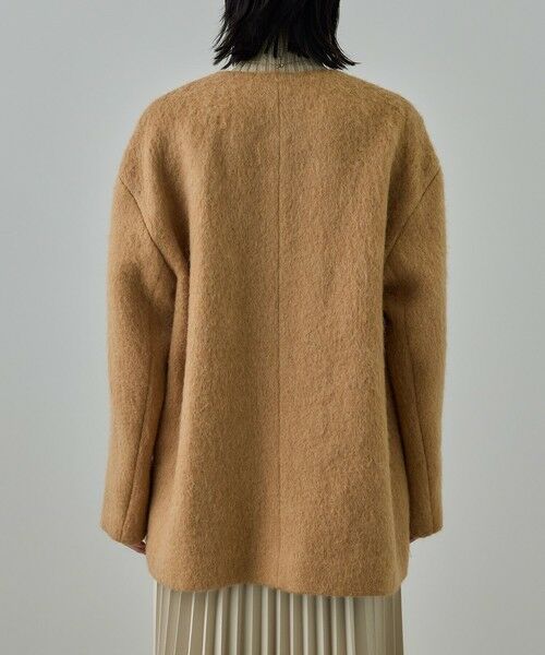 ROPE' / ロペ その他アウター | ウールモヘヤノーカラーミドル丈コート | 詳細11