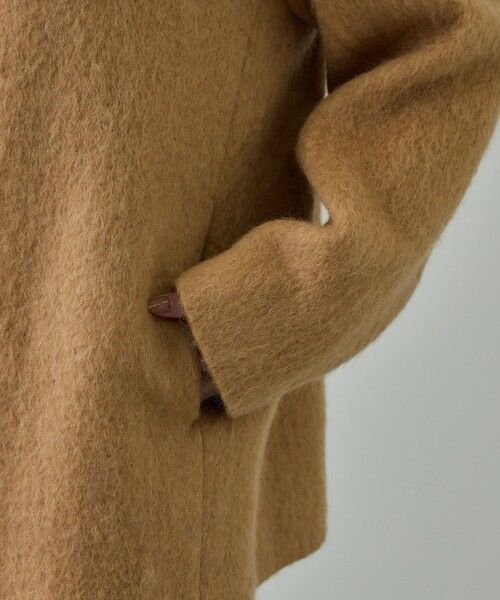 ROPE' / ロペ その他アウター | ウールモヘヤノーカラーミドル丈コート | 詳細14