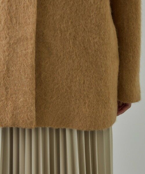 ROPE' / ロペ その他アウター | ウールモヘヤノーカラーミドル丈コート | 詳細15