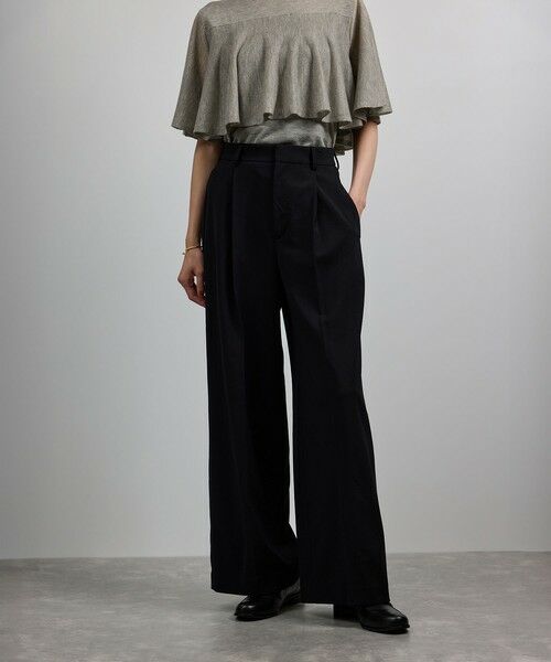 ROPE' / ロペ その他パンツ | ワンタックストレートワイドパンツ【REGGIANI（レッジアーニ）】 | 詳細5