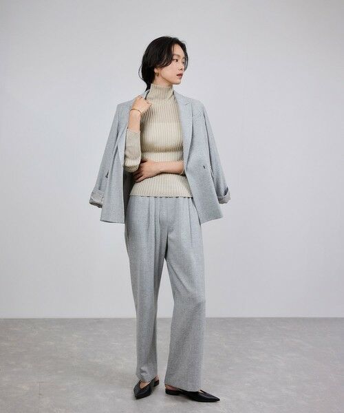 ROPE' / ロペ その他パンツ | ウールフランネルタックイージーパンツ/イージーケア・セットアップ対応 | 詳細15