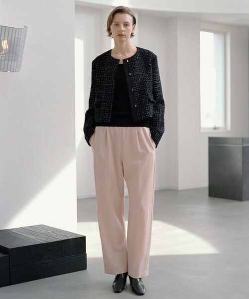 ROPE' / ロペ その他パンツ | ウールフランネルタックイージーパンツ/イージーケア・セットアップ対応 | 詳細4