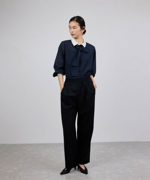 ROPE' / ロペ その他パンツ | ウールフランネルタックイージーパンツ/イージーケア・セットアップ対応 | 詳細8