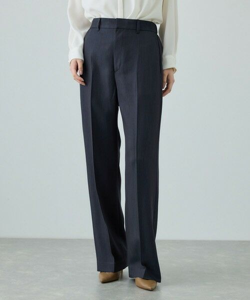 ROPE' / ロペ その他パンツ | センタープレスパンツ(トリアセテートツイル/デニムライク) | 詳細1