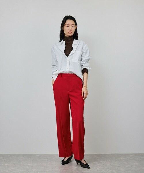 ROPE' / ロペ その他パンツ | センタープレスパンツ(トリアセテートツイル/デニムライク) | 詳細8