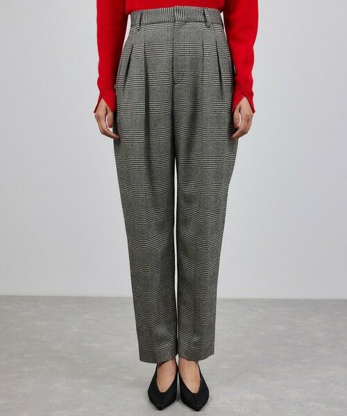 ROPE' / ロペ スラックス・ドレスパンツ | ウールレーヨンクラシック2タックパンツ(ヘリンボーン/グレンチェック)/セットアップ対応 | 詳細19