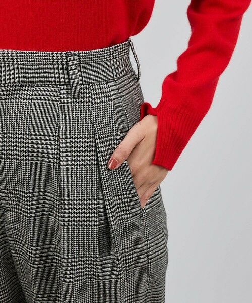 ROPE' / ロペ スラックス・ドレスパンツ | ウールレーヨンクラシック2タックパンツ(ヘリンボーン/グレンチェック)/セットアップ対応 | 詳細24
