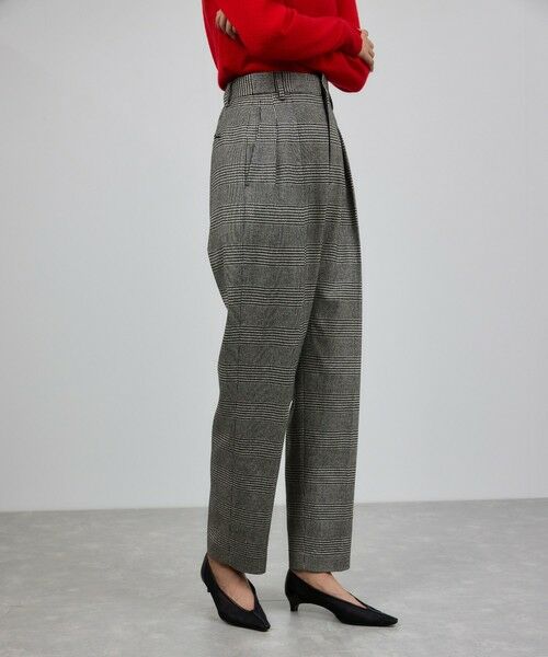 ROPE' / ロペ スラックス・ドレスパンツ | ウールレーヨンクラシック2タックパンツ(ヘリンボーン/グレンチェック)/セットアップ対応 | 詳細11