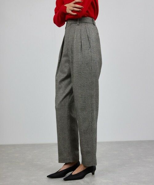 ROPE' / ロペ スラックス・ドレスパンツ | ウールレーヨンクラシック2タックパンツ(ヘリンボーン/グレンチェック)/セットアップ対応 | 詳細12