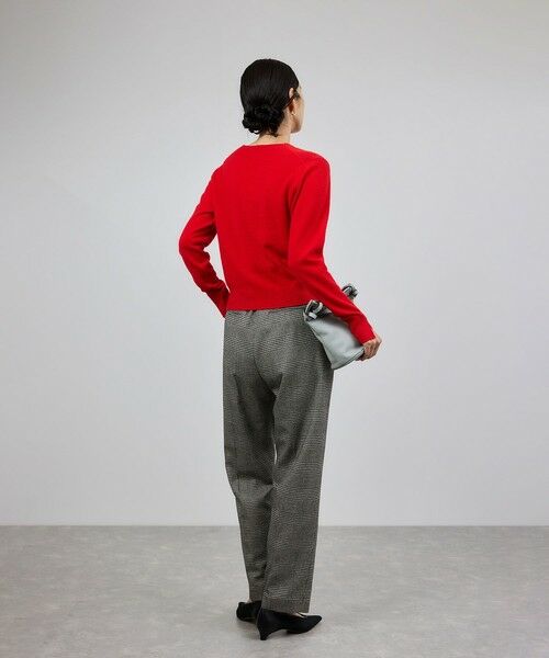 ROPE' / ロペ スラックス・ドレスパンツ | ウールレーヨンクラシック2タックパンツ(ヘリンボーン/グレンチェック)/セットアップ対応 | 詳細13