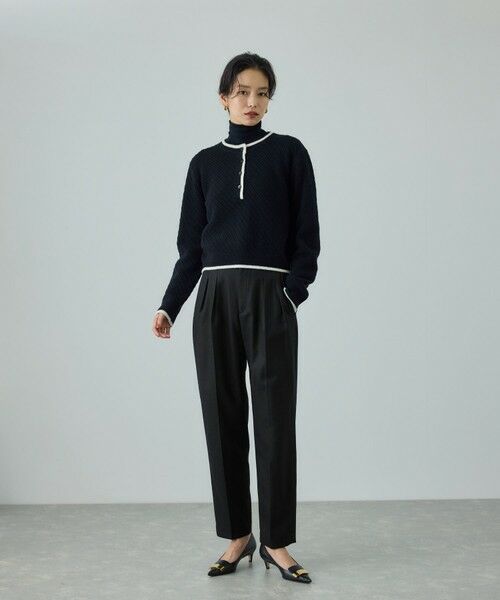 ROPE' / ロペ その他パンツ | ウール混プレミアムサキソニーパンツ/イージーケア・セットアップ対応 | 詳細4