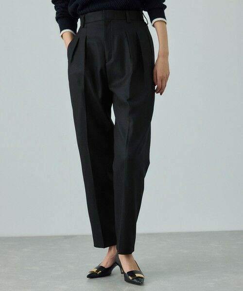 ROPE' / ロペ その他パンツ | ウール混プレミアムサキソニーパンツ/イージーケア・セットアップ対応 | 詳細5