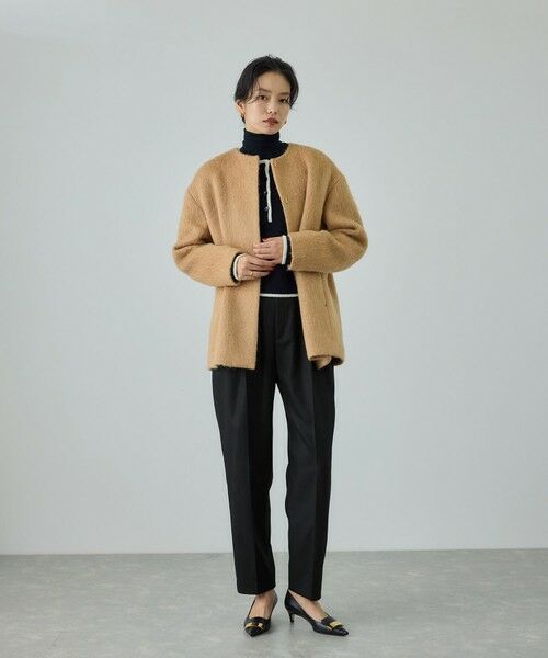 ROPE' / ロペ その他パンツ | ウール混プレミアムサキソニーパンツ/イージーケア・セットアップ対応 | 詳細8