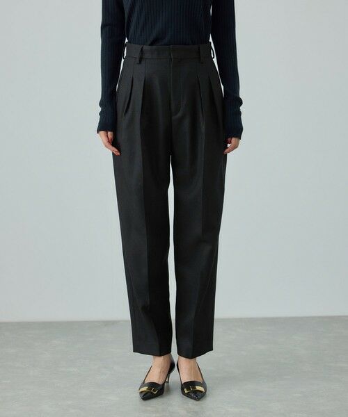 ROPE' / ロペ その他パンツ | ウール混プレミアムサキソニーパンツ/イージーケア・セットアップ対応 | 詳細9
