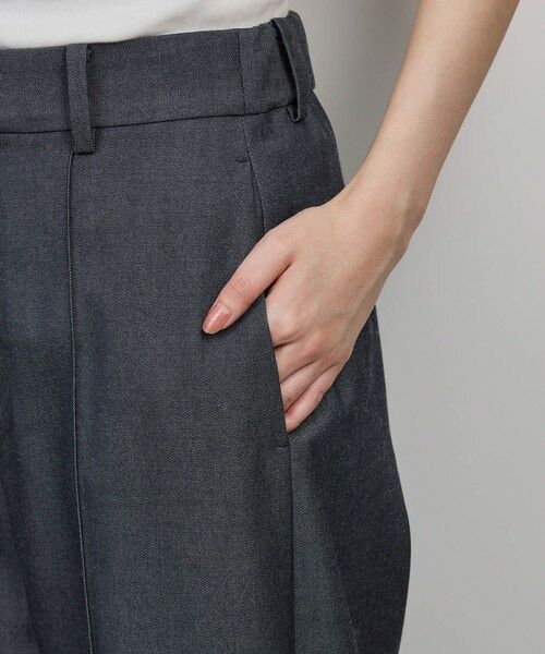 ROPE' / ロペ その他パンツ | 梳毛ギャバ プリーテッド ワイドパンツ | 詳細11