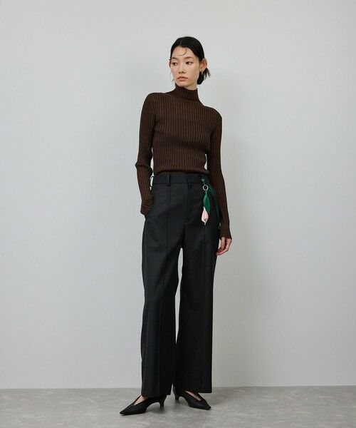 ROPE' / ロペ その他パンツ | 梳毛ギャバ プリーテッド ワイドパンツ | 詳細4