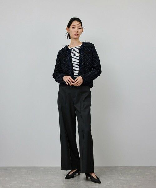 ROPE' / ロペ その他パンツ | 梳毛ギャバ プリーテッド ワイドパンツ | 詳細5