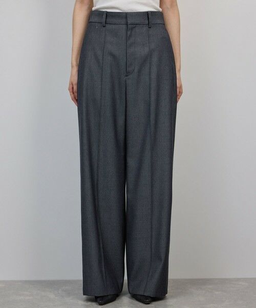 ROPE' / ロペ その他パンツ | 梳毛ギャバ プリーテッド ワイドパンツ | 詳細6