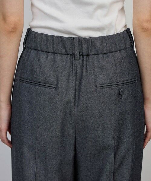 ROPE' / ロペ その他パンツ | 梳毛ギャバ プリーテッド ワイドパンツ | 詳細9