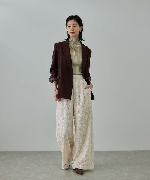 ROPE' / ロペ その他パンツ | フラワーレースイージーパンツ | 詳細3