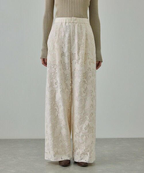 ROPE' / ロペ その他パンツ | フラワーレースイージーパンツ | 詳細7