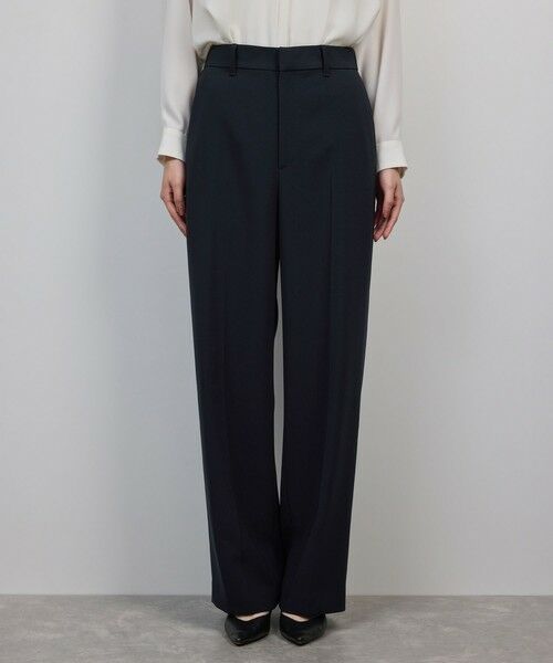 ROPE' / ロペ スラックス・ドレスパンツ | トリアセダブルクロス ストレートワイドパンツ/イージーケア・セットアップ対応・25AW | 詳細10