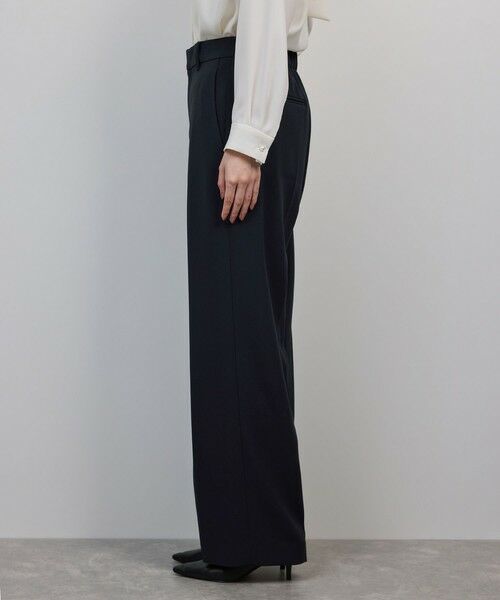 ROPE' / ロペ スラックス・ドレスパンツ | トリアセダブルクロス ストレートワイドパンツ/イージーケア・セットアップ対応・25AW | 詳細11