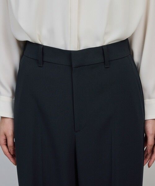 ROPE' / ロペ スラックス・ドレスパンツ | トリアセダブルクロス ストレートワイドパンツ/イージーケア・セットアップ対応・25AW | 詳細14