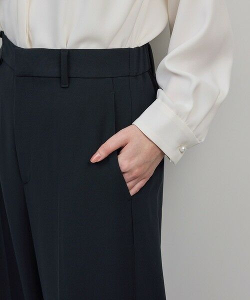 ROPE' / ロペ スラックス・ドレスパンツ | トリアセダブルクロス ストレートワイドパンツ/イージーケア・セットアップ対応・25AW | 詳細15
