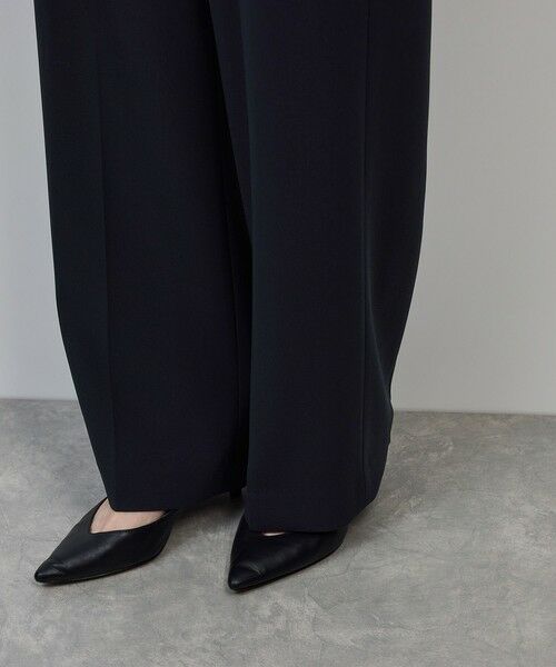 ROPE' / ロペ スラックス・ドレスパンツ | トリアセダブルクロス ストレートワイドパンツ/イージーケア・セットアップ対応・25AW | 詳細16