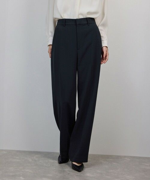 ROPE' / ロペ スラックス・ドレスパンツ | トリアセダブルクロス ストレートワイドパンツ/イージーケア・セットアップ対応・25AW | 詳細5