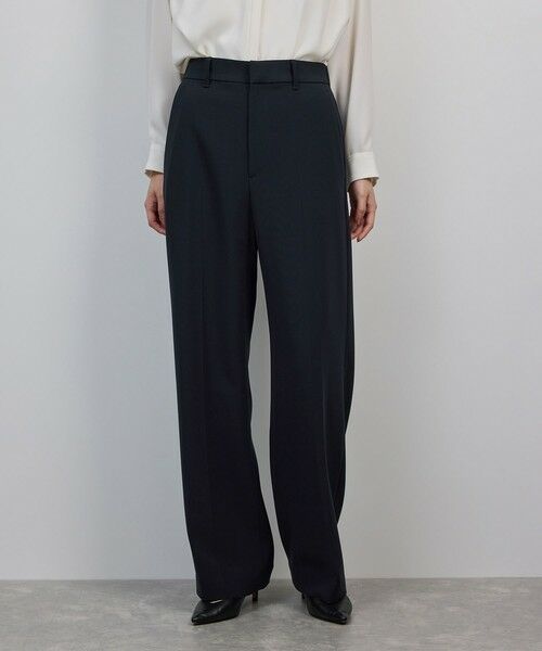 ROPE' / ロペ スラックス・ドレスパンツ | トリアセダブルクロス ストレートワイドパンツ/イージーケア・セットアップ対応・25AW | 詳細9