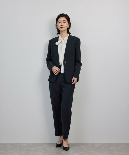 ROPE' / ロペ スラックス・ドレスパンツ | トリアセダブルクロス テーパードパンツ/イージーケア・25AW | 詳細6