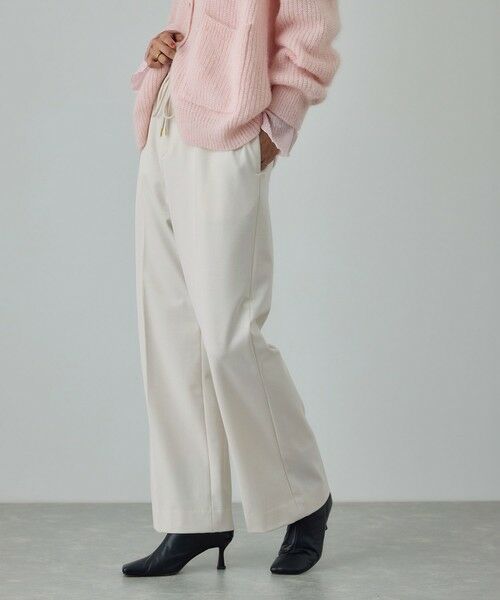 ROPE' / ロペ その他パンツ | ストレッチギャバセミフレアイージーパンツ/イージーケア | 詳細10