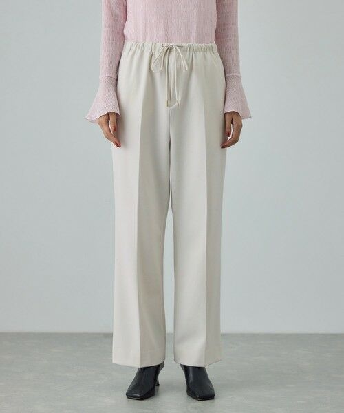 ROPE' / ロペ その他パンツ | ストレッチギャバセミフレアイージーパンツ/イージーケア | 詳細13