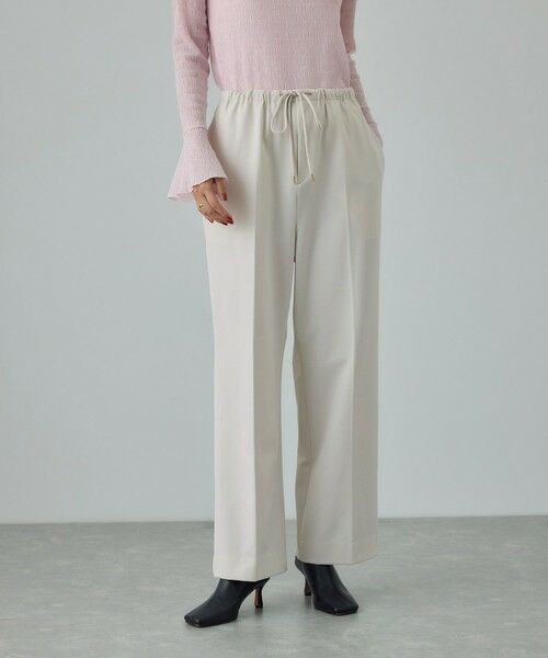 ROPE' / ロペ その他パンツ | ストレッチギャバセミフレアイージーパンツ/イージーケア | 詳細2