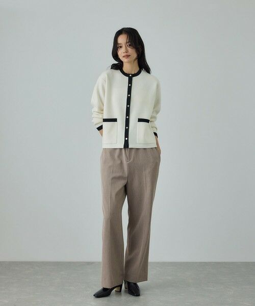 ROPE' / ロペ その他パンツ | ストレッチギャバセミフレアイージーパンツ/イージーケア | 詳細6