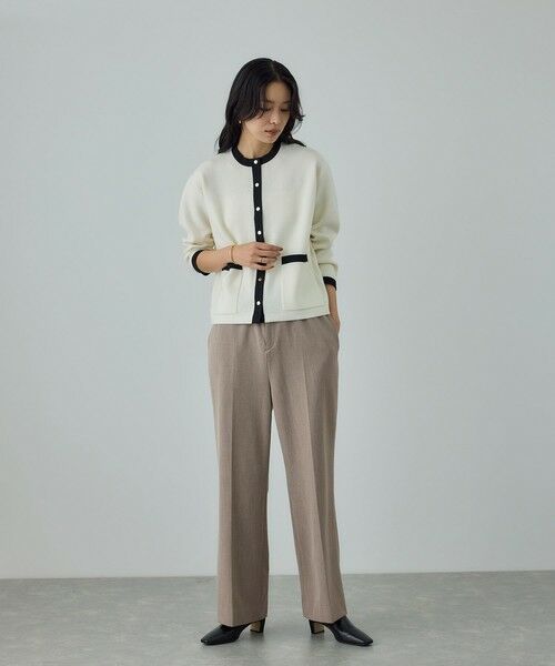 ROPE' / ロペ その他パンツ | ストレッチギャバセミフレアイージーパンツ/イージーケア | 詳細7