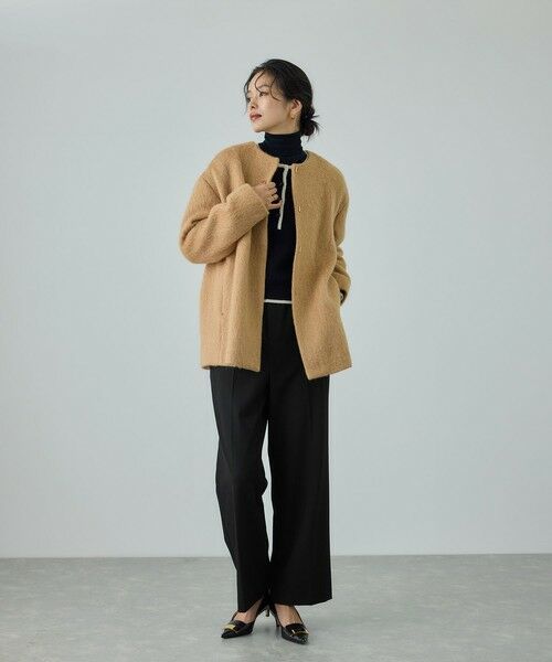 ROPE' / ロペ その他パンツ | ストレッチギャバセミフレアイージーパンツ/イージーケア | 詳細9