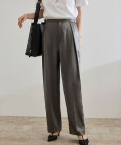 ROPE' / ロペ その他パンツ | 【WEB・一部店舗限定】ブライトハンマーサテンテーパードパンツ/洗える