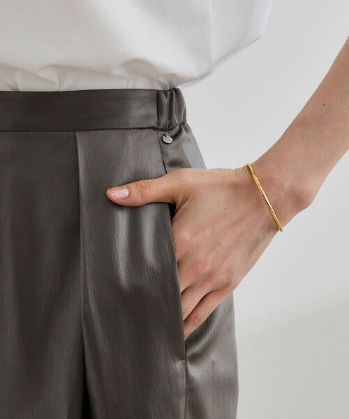 ROPE' / ロペ その他パンツ | 【WEB・一部店舗限定】ブライトハンマーサテンテーパードパンツ/洗える | 詳細15