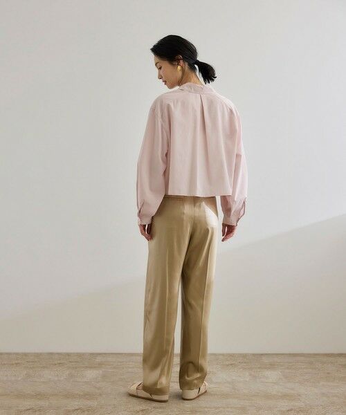 ROPE' / ロペ その他パンツ | 【WEB・一部店舗限定】ブライトハンマーサテンテーパードパンツ/洗える | 詳細7